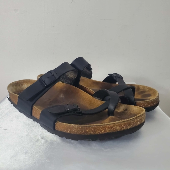Birkenstock Mayari Black Leather Sandal - Picture 15 of 16